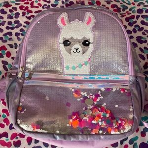Justice Llama backpack w/sequence